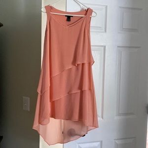 WHBM peach sleeveless dress